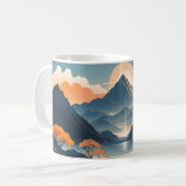 Zen Mountain Sunrise Tasse (Vorderseite Links)