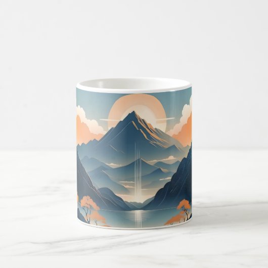 Zen Mountain Sunrise Tasse (Mittel)