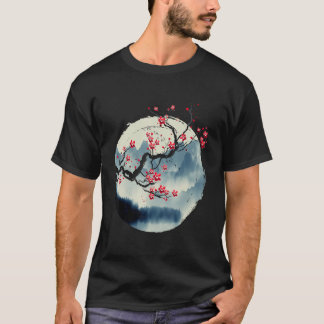 Zen Mountains Cherry Blossom Blume Japanisches Hol T-Shirt