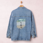 Zen Möwe Küstenstrand Jeansjacke (Hangar)