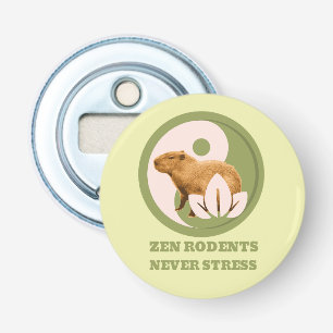 Zen-Nagetiere Stressen Nie Capybara Humor Flaschenöffner