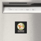 Zen-Nagetiere Stressen Nie Capybara Humor Magnet (In Situ (Geschirrspüler))