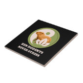 Zen-Nagetiere Stressfrei Capybara Humor Fliese (Seite)