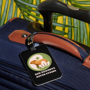 Zen-Nagetiere Stressfrei Capybara Humor Gepäckanhänger