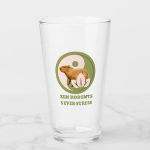 Zen-Nagetiere Stressfrei Capybara Humor Glas
