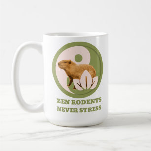 Zen-Nagetiere Stressfrei Capybara Humor Kaffeetasse