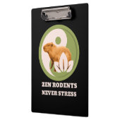 Zen-Nagetiere Stressfrei Capybara Humor Klemmbrett (Links)
