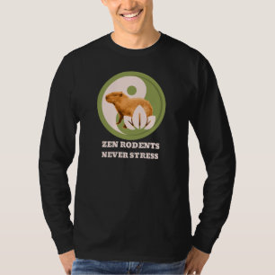 Zen-Nagetiere Stressfrei Capybara Humor T-Shirt