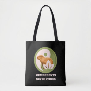 Zen-Nagetiere Stressfrei Capybara Humor Tasche