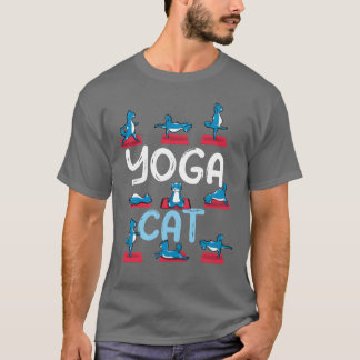 Zen Namaste Tier-Meditation Katze Yoga Mädchen T-Shirt