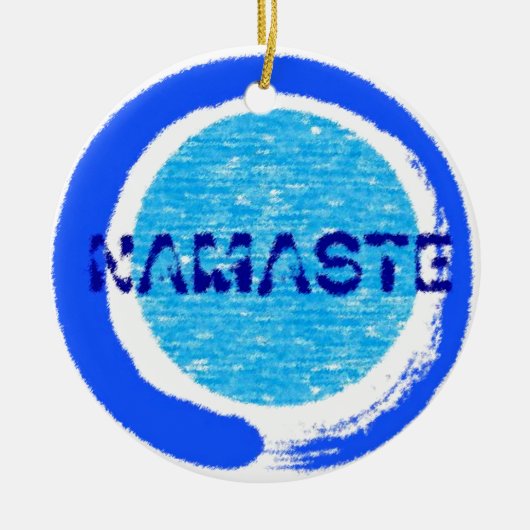 Zen Namaste - Yoga Xmas Ornamente (Vorne)