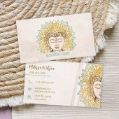 Zen neatral Tönes Buddha Yoga Studio Visitenkarte