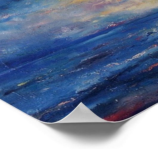 Zen Ocean Poster (Ecke)