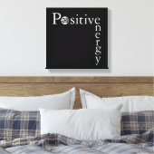 Zen Om positive Energie Minimalistisch Schwarz und Leinwanddruck (Insitu (Schlafzimmer))