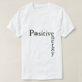 Zen Om positives Energie minimalistisches weißes Y T-Shirt