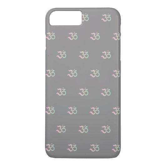 Zen Om Symbol Gray Pastel Unique iPhone Gehäuse Case-Mate iPhone Hülle (Rückseite)