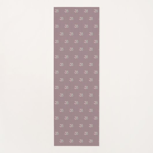 Zen Om Symbol Muster staubrosa Yogamatte (Vorderseite)
