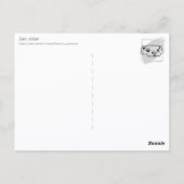 Zen Otter (Farbe) Postkarte (Rückseite)