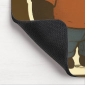 Zen Panda Aufkleber – Entspannter Cartoon-Bär in l Mousepad (Ecke)