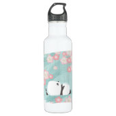 Zen-Panda-hohe Flasche (Pflaumen-Blüten) Edelstahlflasche (Vorderseite)