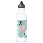 Zen-Panda-hohe Flasche (Pflaumen-Blüten) Edelstahlflasche (Links)