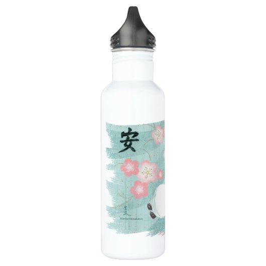 Zen-Panda-hohe Flasche (Pflaumen-Blüten) Edelstahlflasche (Links)