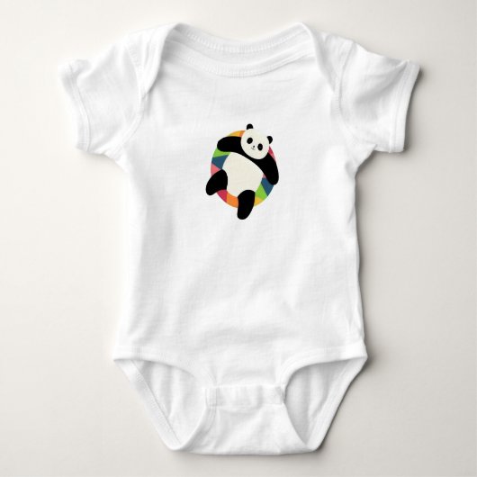Zen Panda Spin Baby Strampler (Vorderseite)