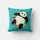 Zen Panda Spin Kissen (Vorderseite)