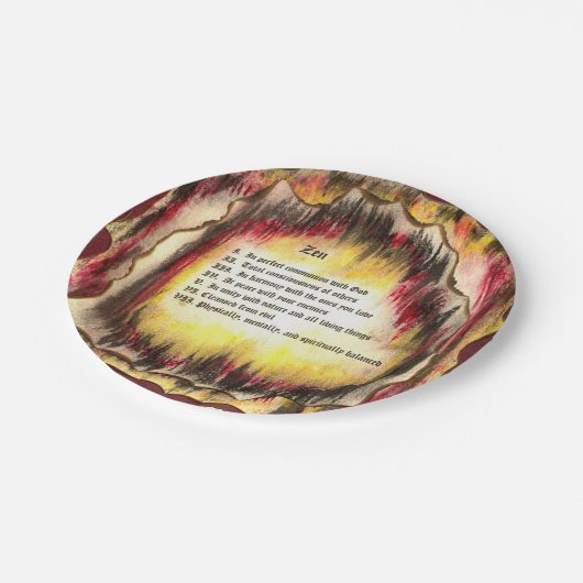 Zen Pappteller (Schrägansicht)