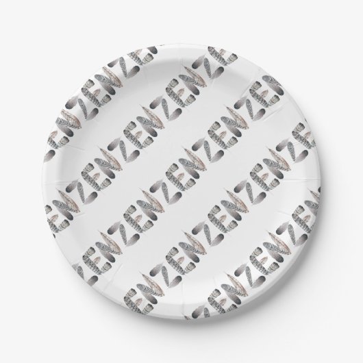 Zen Pappteller (Vorderseite)