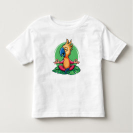 Zen Parrot - Tropische Medizin Kunst Kleinkind T-shirt