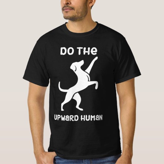 Zen Paws männlicher schwarzer T - Shirt (Vorderseite)