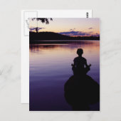 Zen Peace Yoga Stillness Meditation Natur Postkarte (Vorne/Hinten)