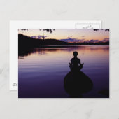 Zen Peace Yoga Stillness Meditation Natur Postkarte (Vorne/Hinten)