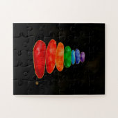 Zen Pebbles Chakras - Wasserfarbe & Gold Puzzle (Horizontal)