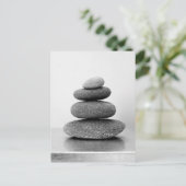 Zen Pebbles Postcard Postkarte (Stehend Vorderseite)