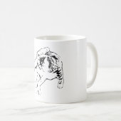 Zen, Pelz und Flexibilität Kaffeetasse (VorderseiteRechts)