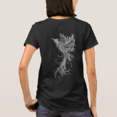 Zen-Phoenix-Dunkelheit T-Shirt (Rückseite)