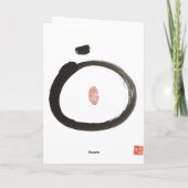 Zen-Pilger-leere Karte (Rückseite)