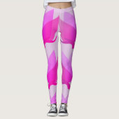 Zen Pink Lotus Leggings (Vorderseite)