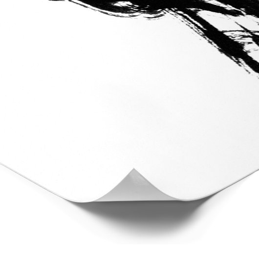 Zen-Pinselstrich 2 Poster (Ecke)