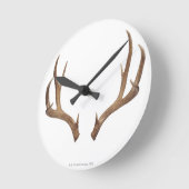 Zen Point Deer Runde Wanduhr (Winkel)