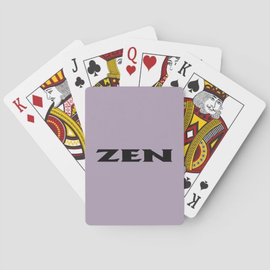 Zen-Poker-Spielkarten Spielkarten (Rückseite)