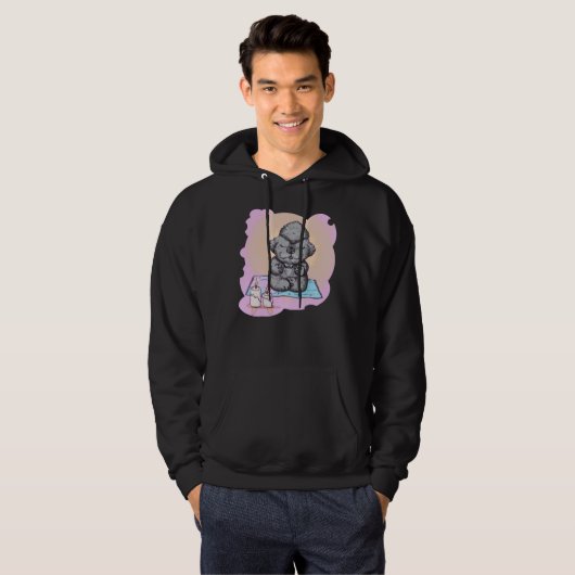 Zen Poodle Hoodie (Vorne ganz)
