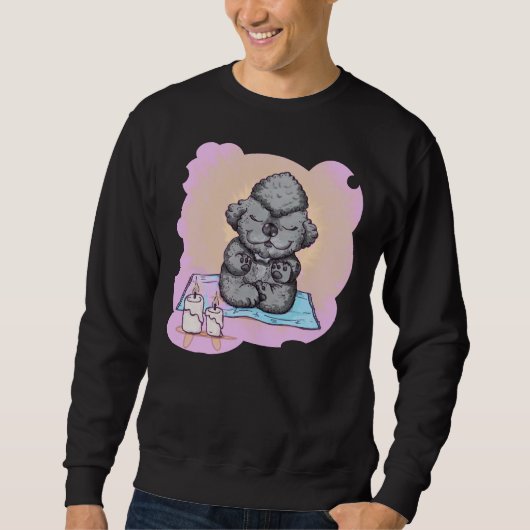 Zen Poodle Sweatshirt (Vorderseite)