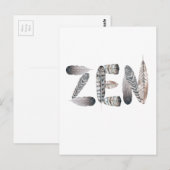 Zen Postkarte (Vorne/Hinten)
