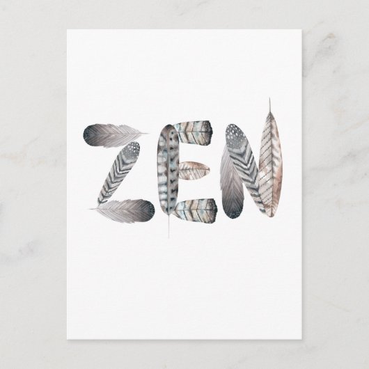 Zen Postkarte (Vorderseite)
