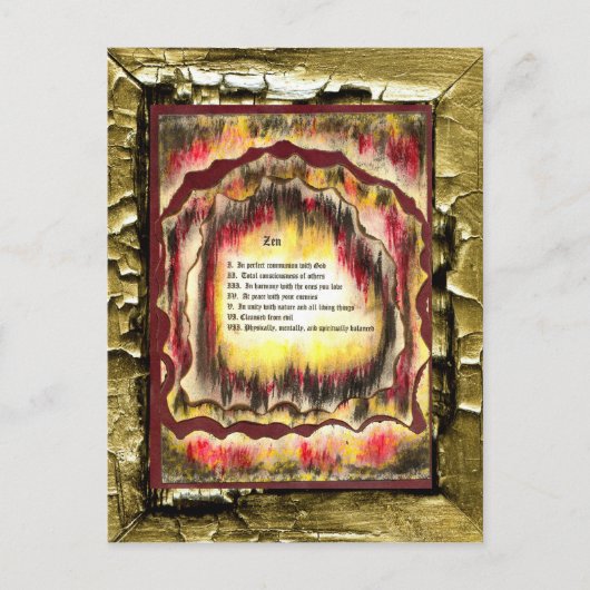 Zen Postkarte (Vorderseite)