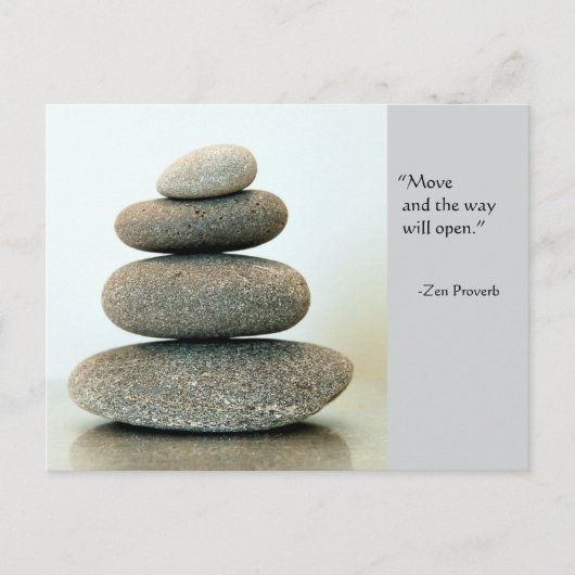 Zen Proverb Postcard Postkarte (Vorderseite)
