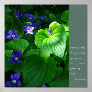 Zen Proverb Quote Poster
